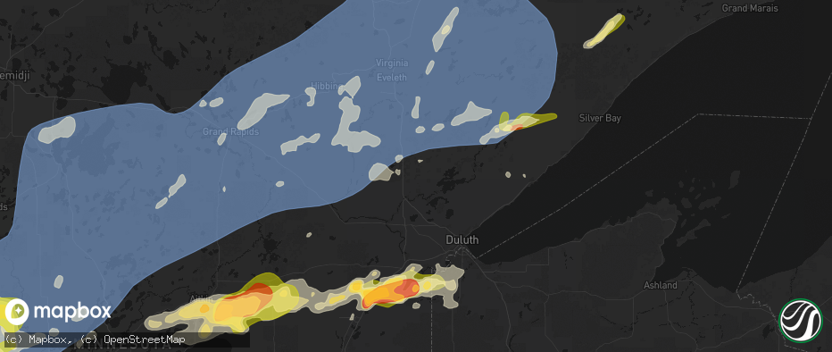 Hail map in Canyon, MN on June 29, 2026