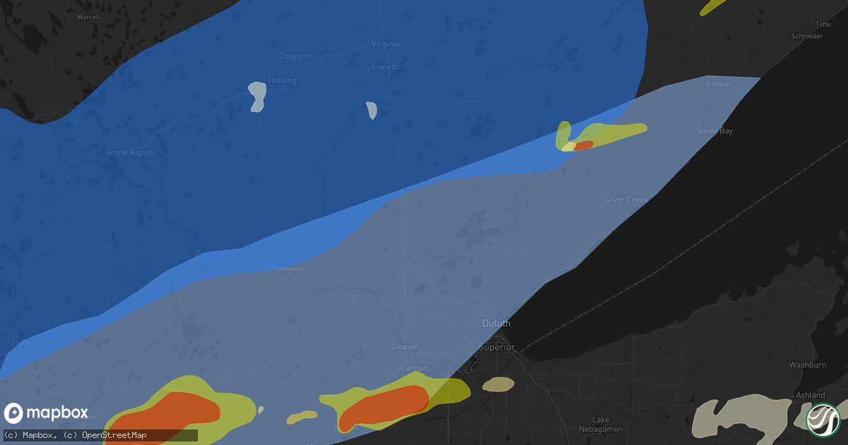 Hail map in Canyon, MN on June 29, 2026
