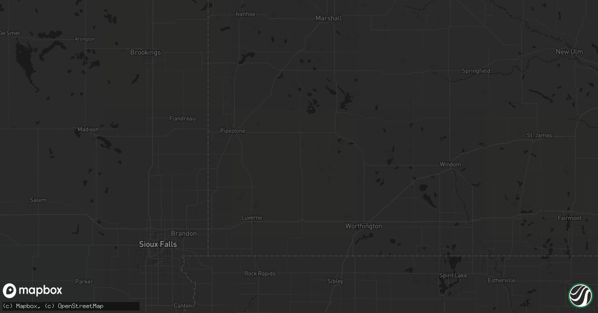 Hail map in Chandler, MN on June 29, 2026