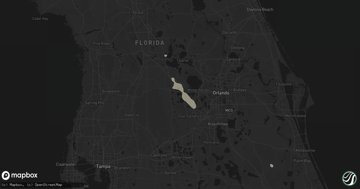 Hail map in Clermont, FL on June 29, 2026