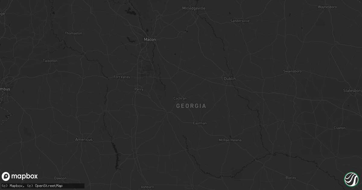 Hail map in Cochran, GA on June 29, 2026