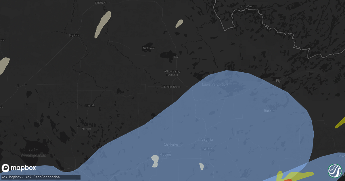 Hail map in Cook, MN on June 29, 2026