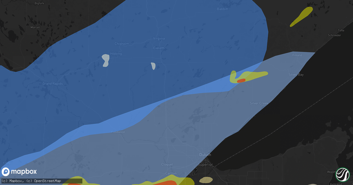 Hail map in Cotton, MN on June 29, 2026