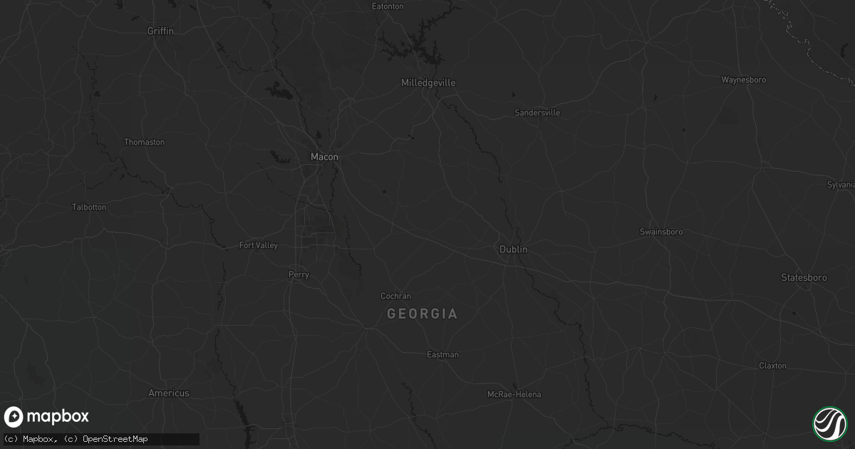 Hail map in Danville, GA on June 29, 2026