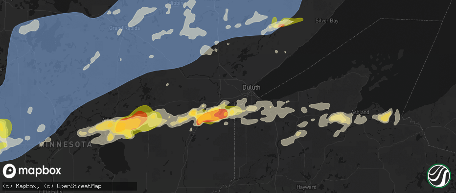 Hail map in Esko, MN on June 29, 2026