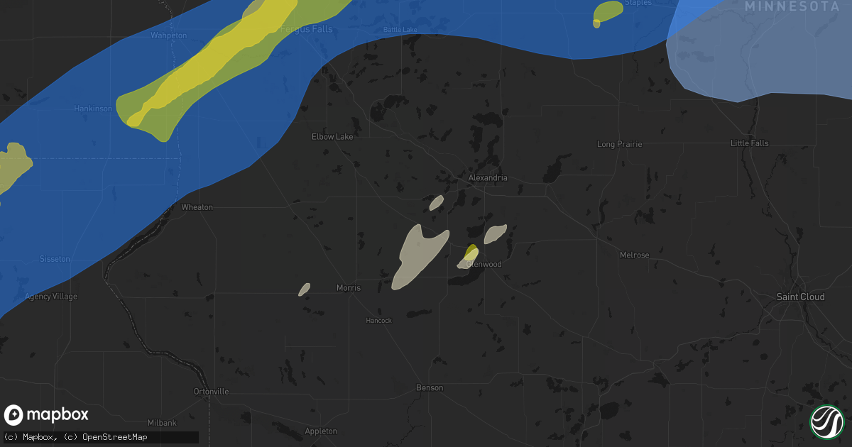 Hail map in Farwell, MN on June 29, 2026