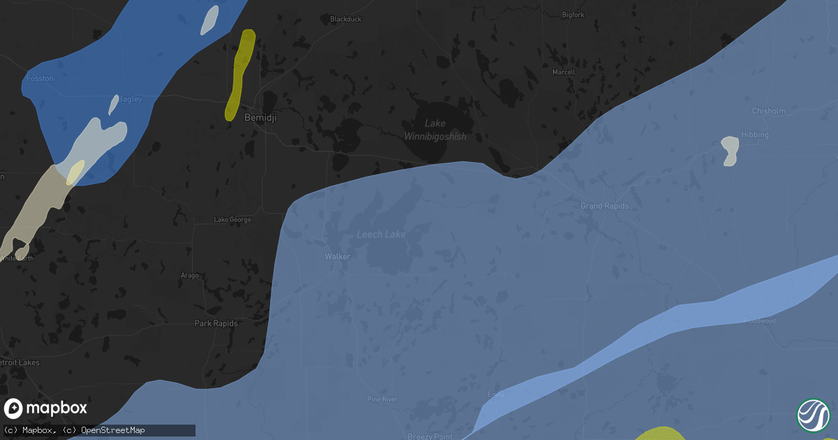 Hail map in Federal Dam, MN on June 29, 2026