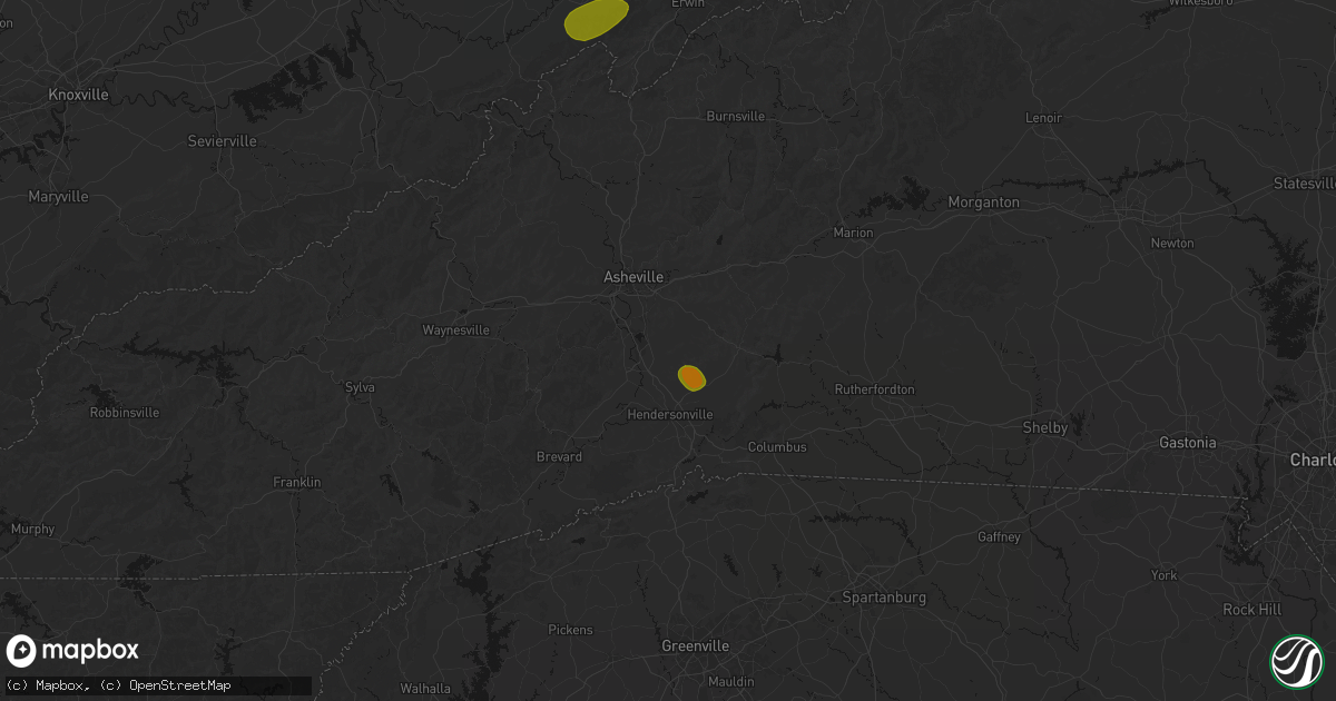 Hail map in Fletcher, NC on June 29, 2026