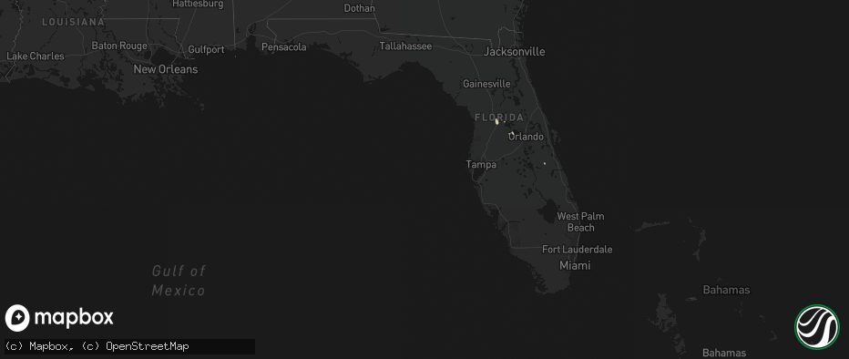 Hail map in Florida on June 29, 2026