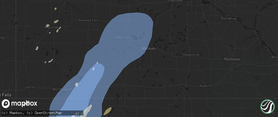 Hail map in Garden City, MN on June 29, 2026