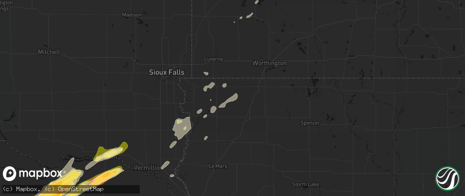 Hail map in George, IA on June 29, 2026