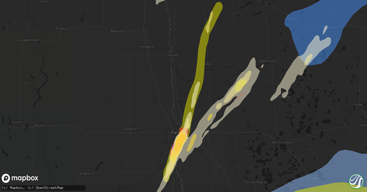 Hail map in Georgetown, MN on June 29, 2026