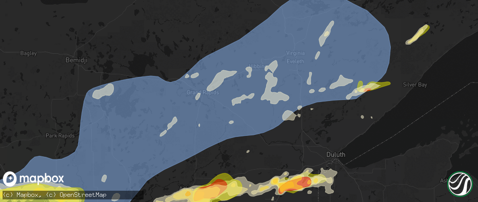 Hail map in Goodland, MN on June 29, 2026