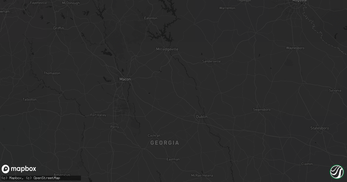 Hail map in Irwinton, GA on June 29, 2026