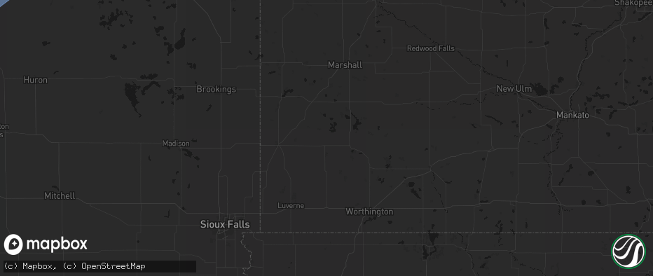 Hail map in Lake Wilson, MN on June 29, 2026