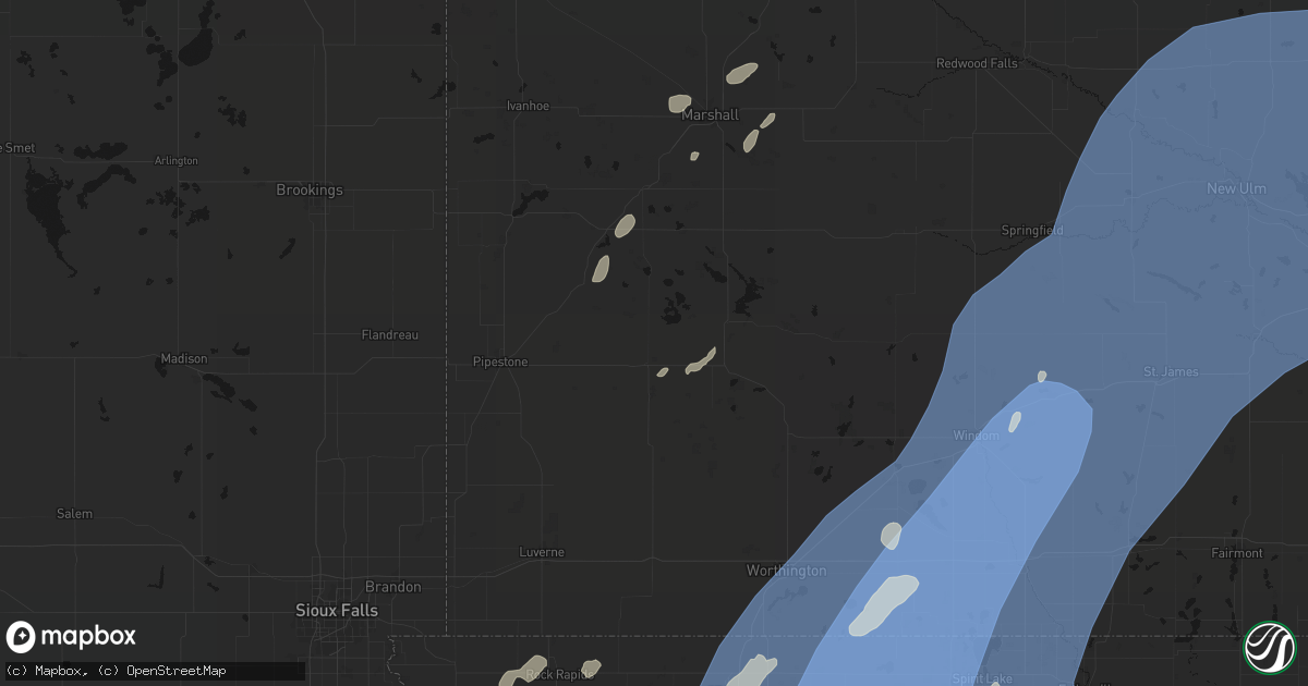 Hail map in Lake Wilson, MN on June 29, 2026