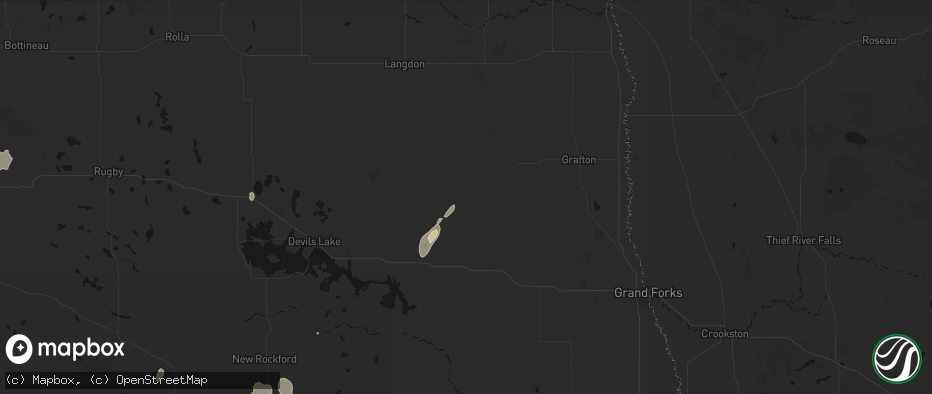Hail map in Lankin, ND on June 29, 2026