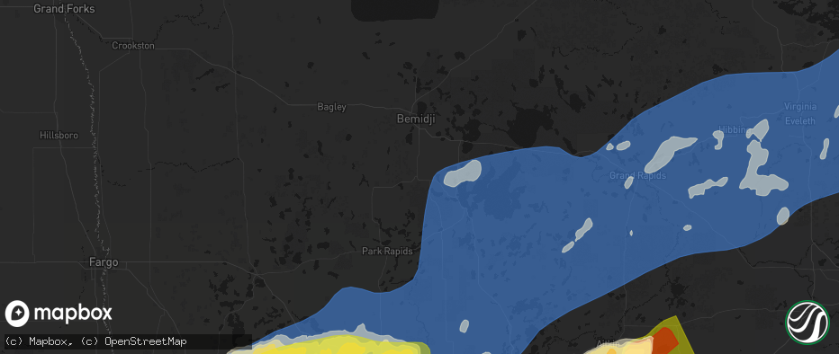 Hail map in Laporte, MN on June 29, 2026