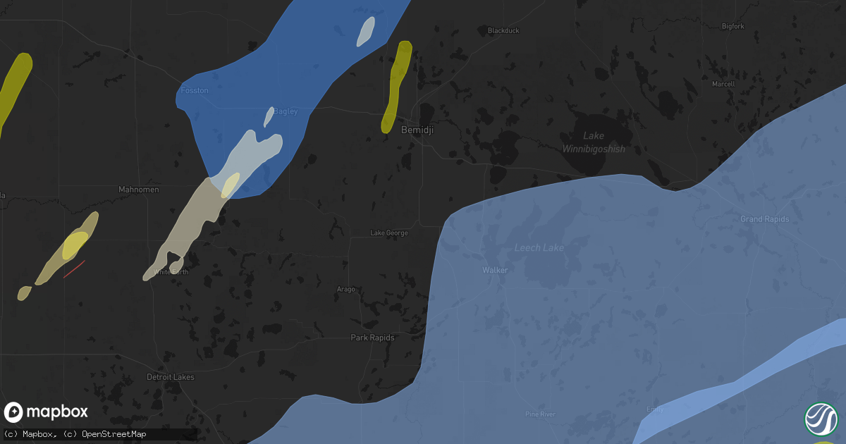 Hail map in Laporte, MN on June 29, 2026