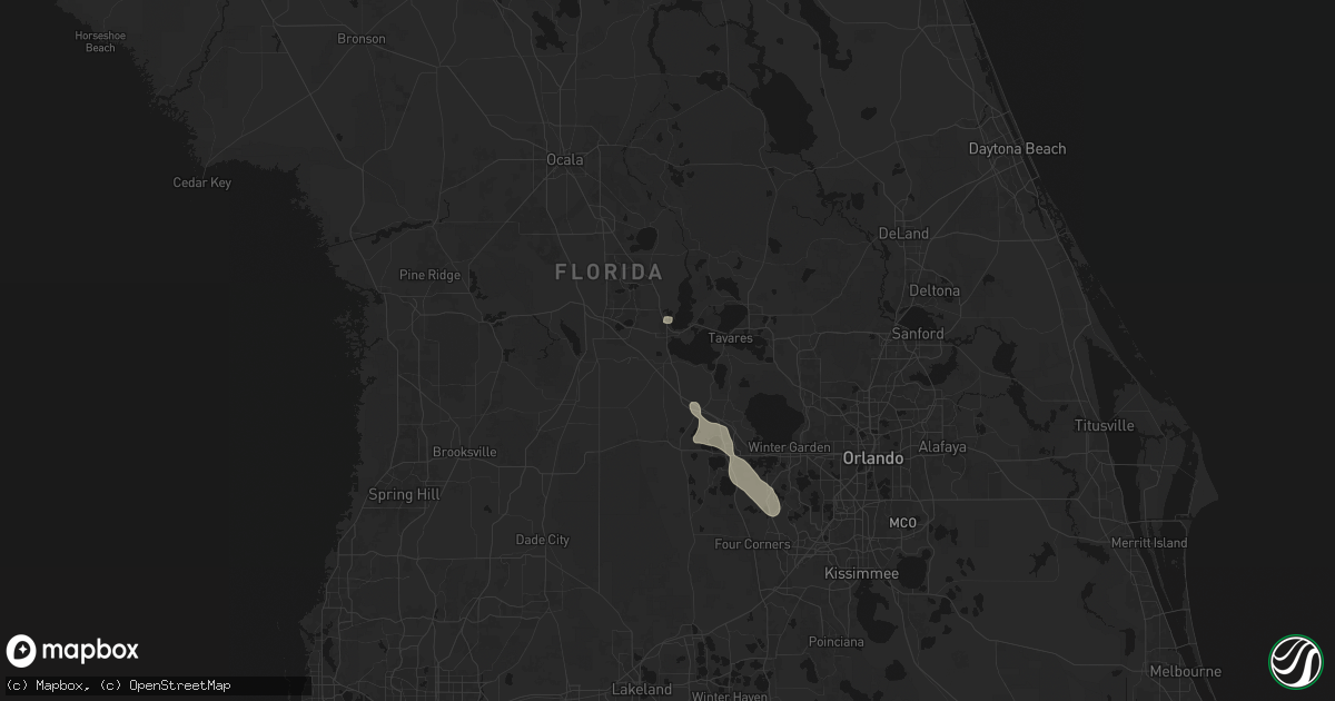 Hail map in Leesburg, FL on June 29, 2026