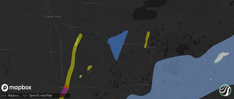 Hail map in Lengby, MN on June 29, 2026
