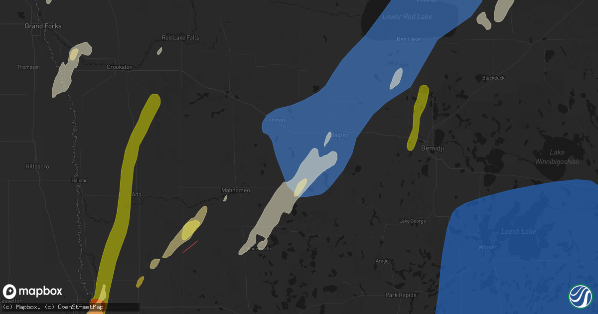 Hail map in Lengby, MN on June 29, 2026