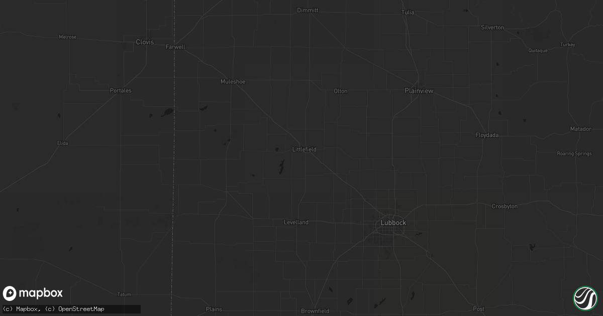 Hail map in Littlefield, TX on June 29, 2026