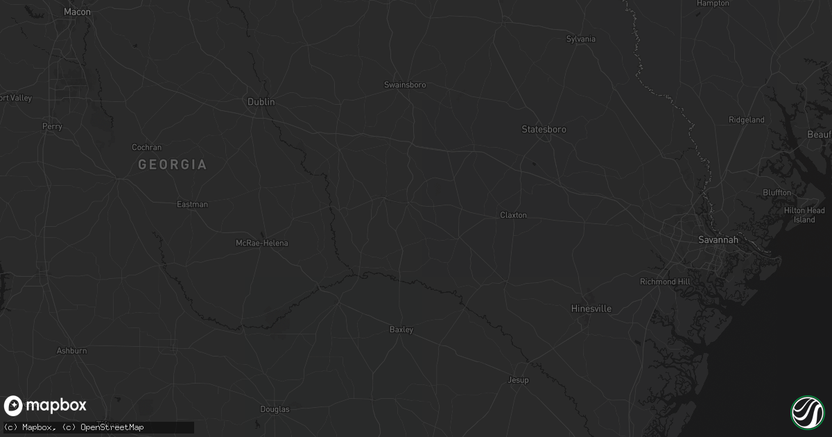 Hail map in Lyons, GA on June 29, 2026