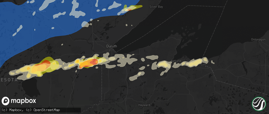 Hail map in Maple, WI on June 29, 2026