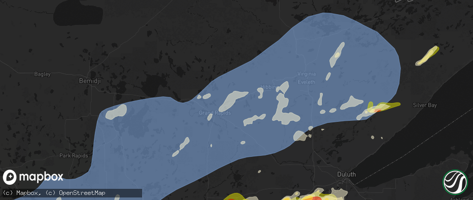 Hail map in Marble, MN on June 29, 2026