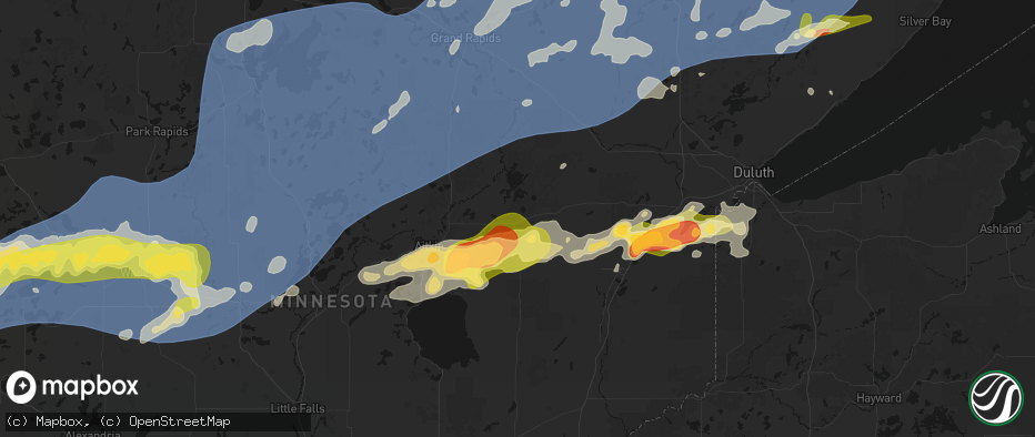 Hail map in Mcgregor, MN on June 29, 2026