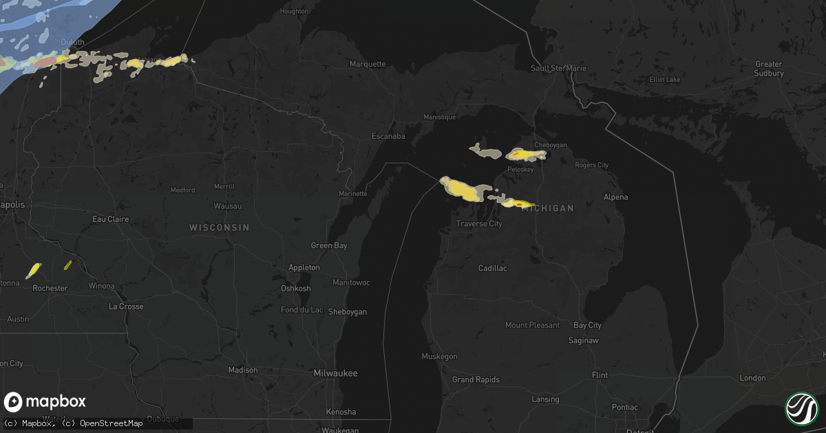Hail map in Michigan on June 29, 2026