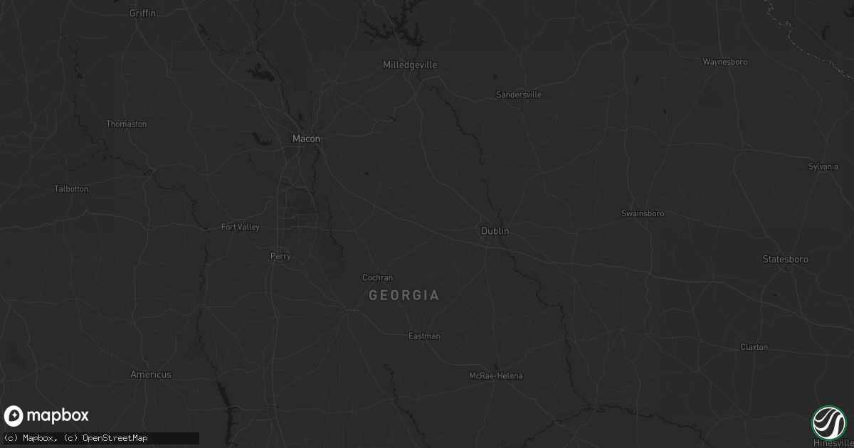 Hail map in Montrose, GA on June 29, 2026
