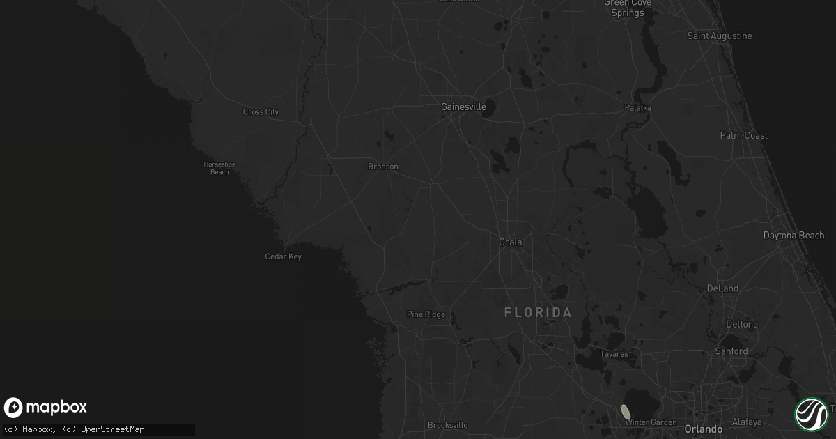 Hail map in Morriston, FL on June 29, 2026