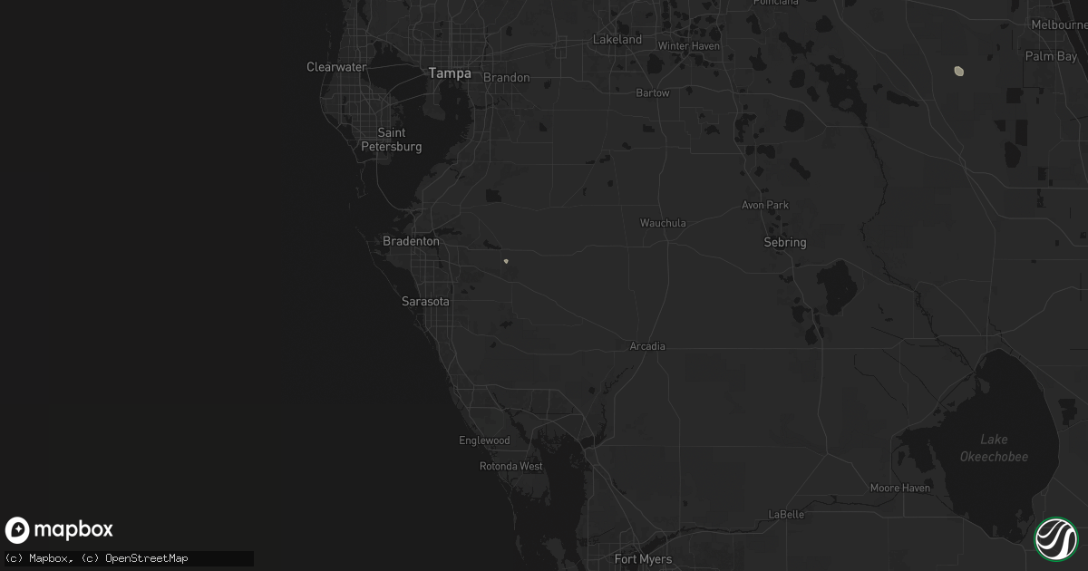 Hail map in Myakka City, FL on June 29, 2026