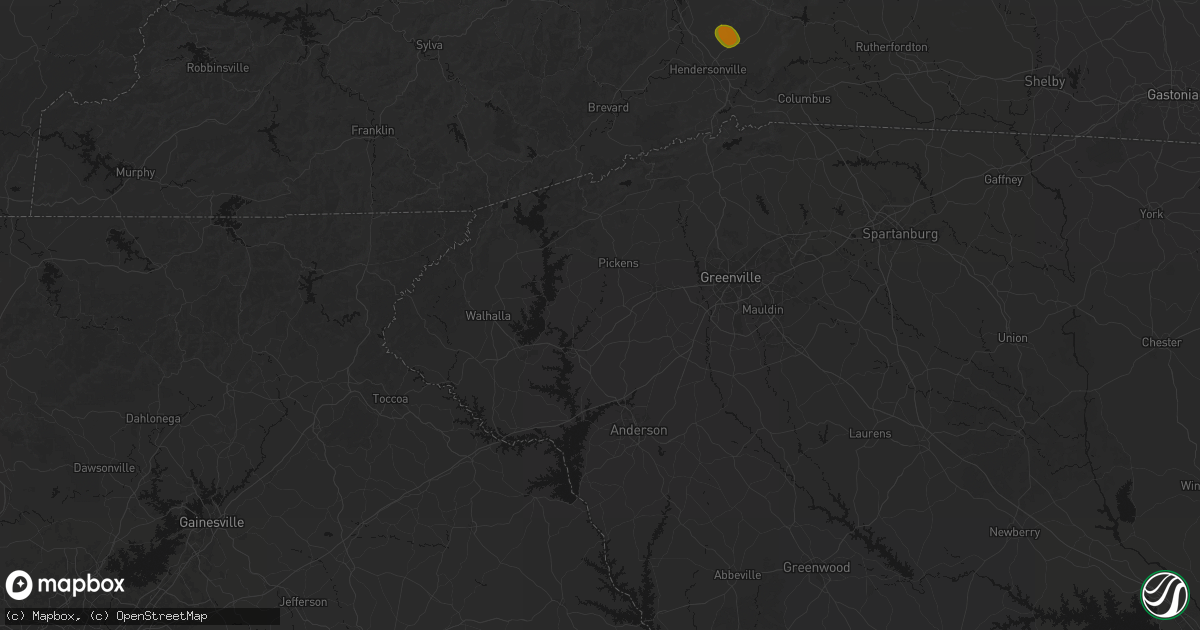 Hail map in Norris, SC on June 29, 2026