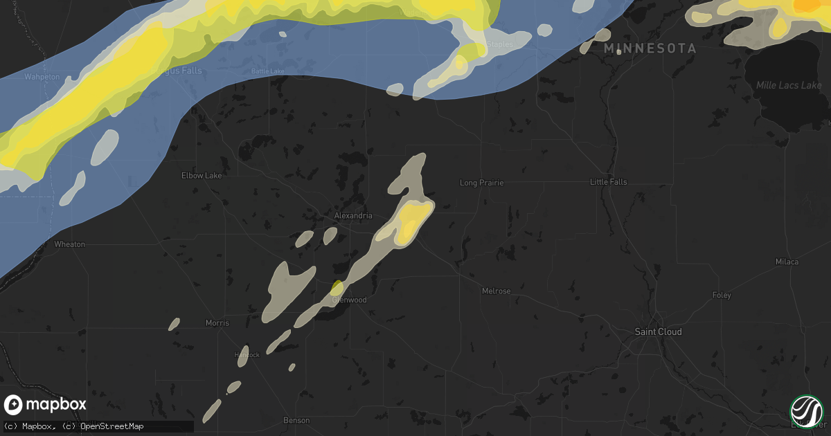 Hail map in Osakis, MN on June 29, 2026