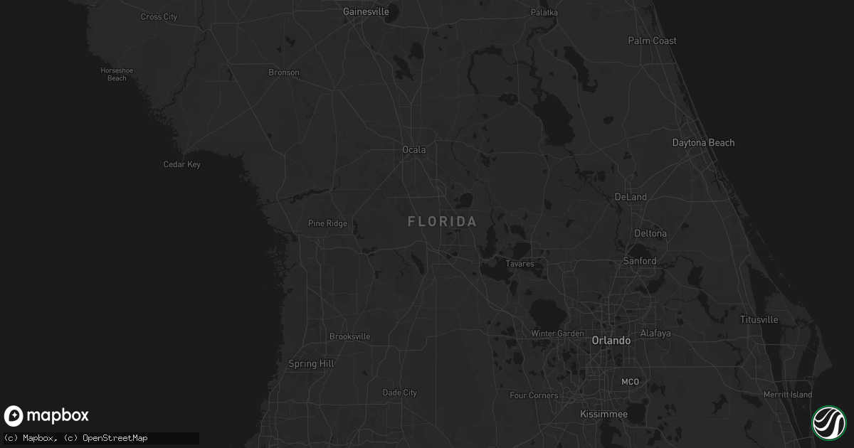 Hail map in Oxford, FL on June 29, 2026