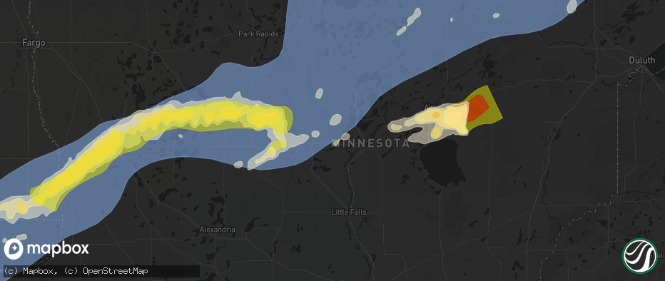Hail map in Pillager, MN on June 29, 2026