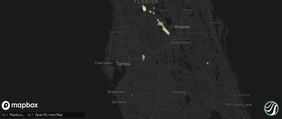 Hail map in Plant City, FL on June 29, 2026