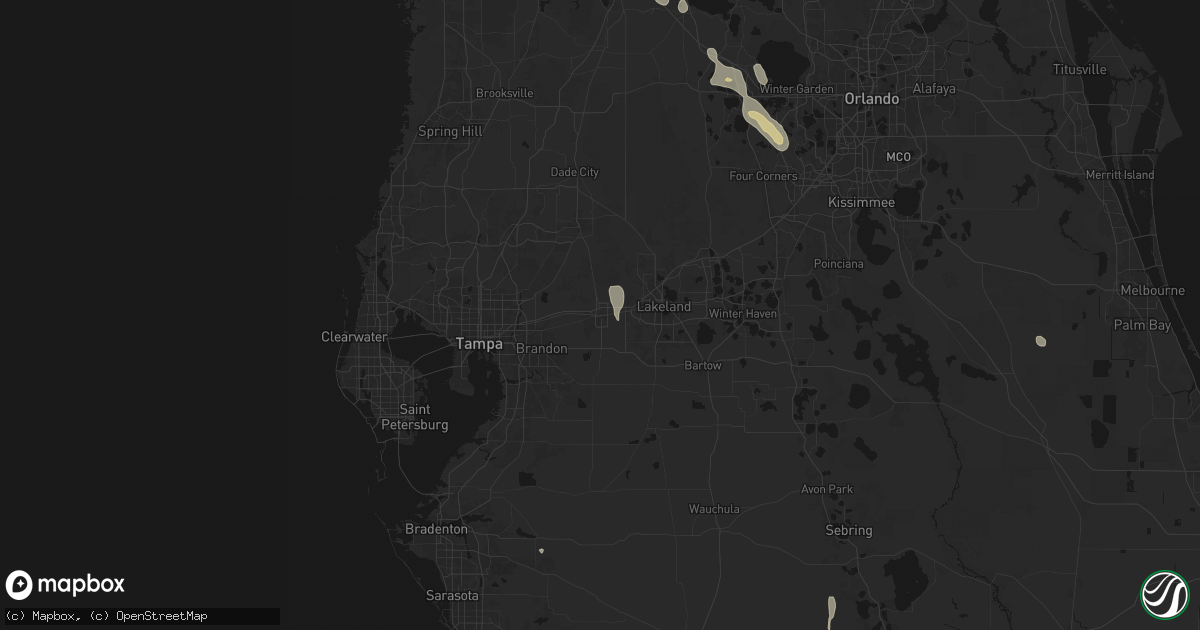 Hail map in Plant City, FL on June 29, 2026