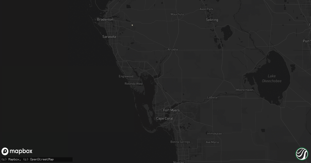 Hail map in Punta Gorda, FL on June 29, 2026