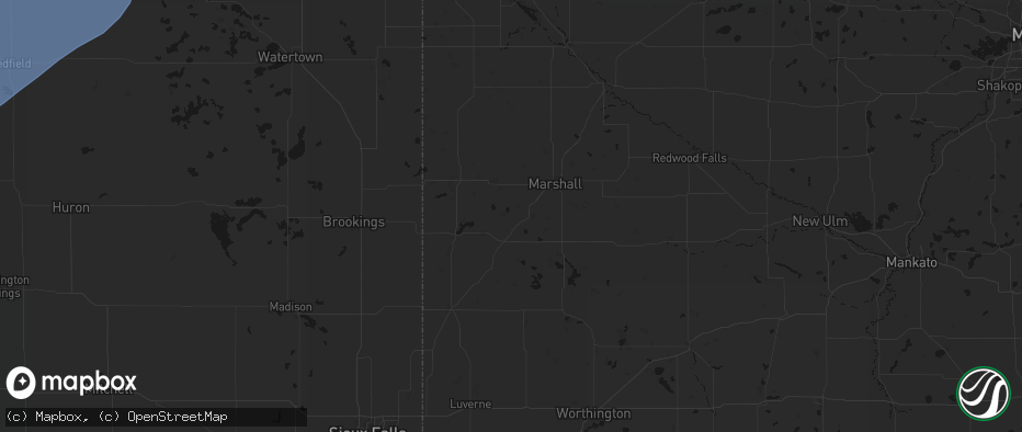 Hail map in Russell, MN on June 29, 2026