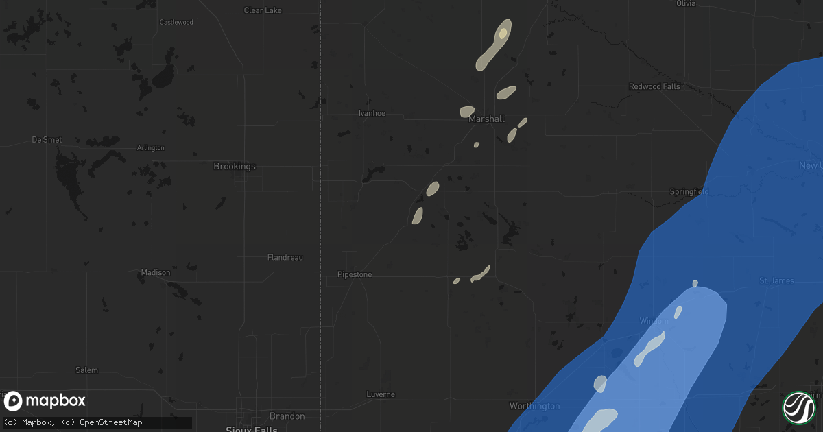 Hail map in Ruthton, MN on June 29, 2026