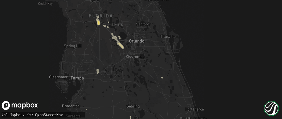 Hail map in Saint Cloud, FL on June 29, 2026