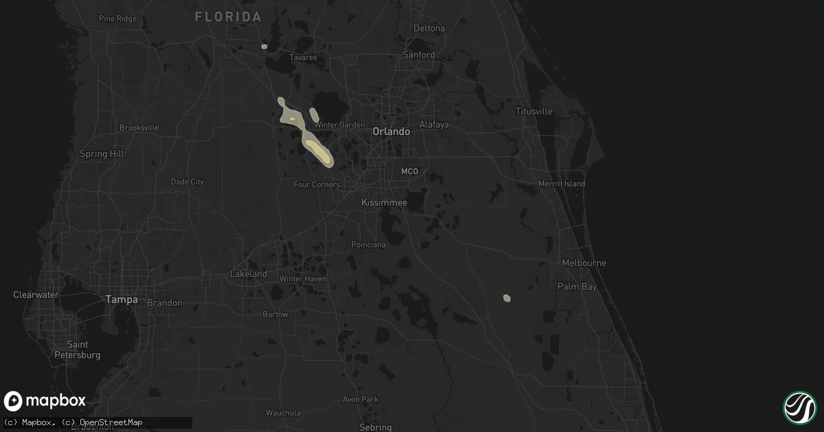 Hail map in Saint Cloud, FL on June 29, 2026