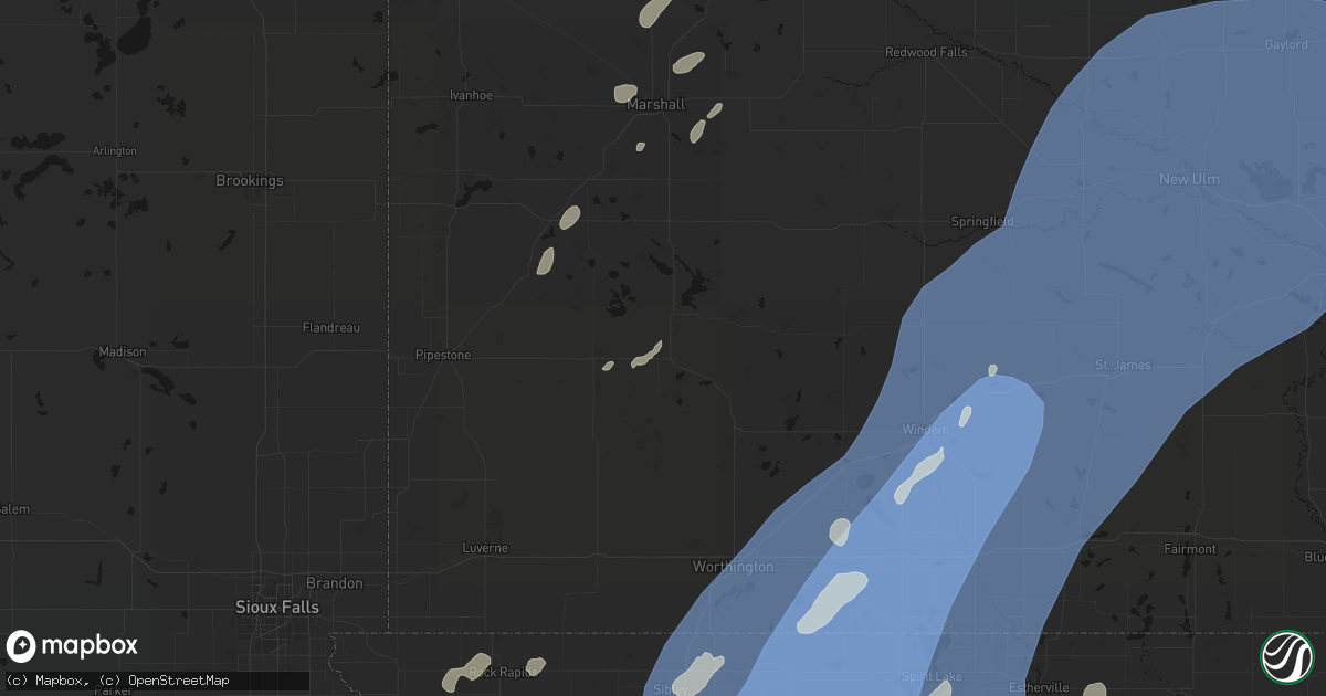 Hail map in Slayton, MN on June 29, 2026