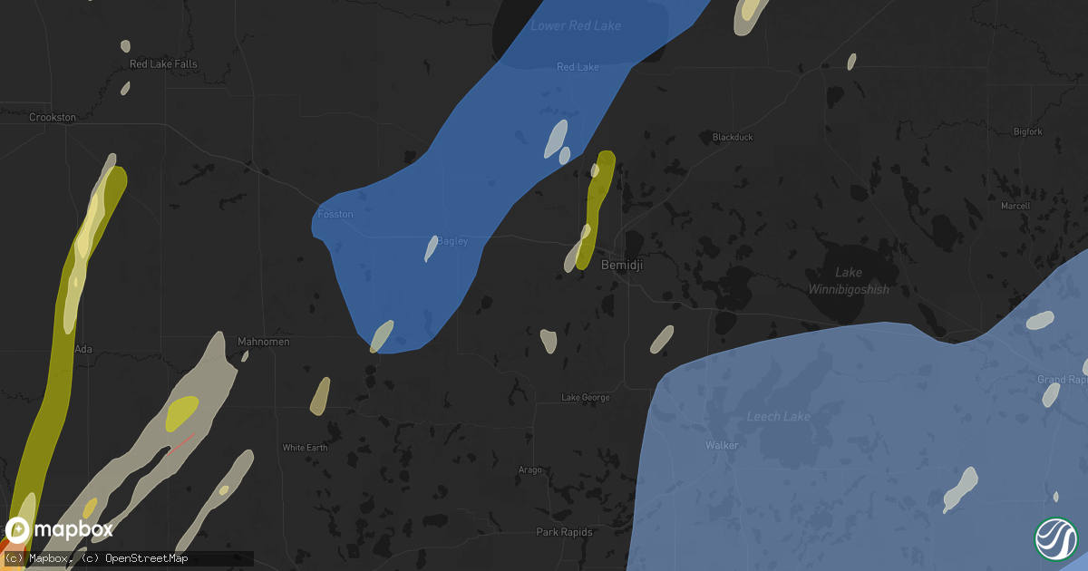 Hail map in Solway, MN on June 29, 2026