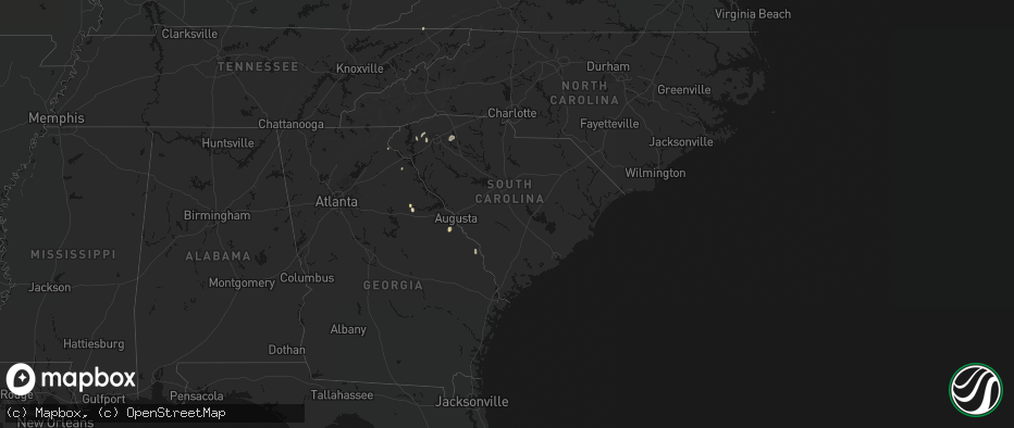 Hail map in South Carolina on June 29, 2026
