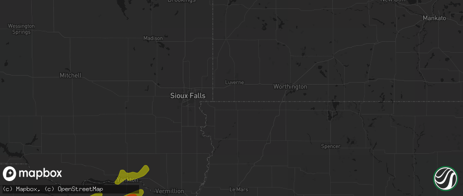 Hail map in Steen, MN on June 29, 2026